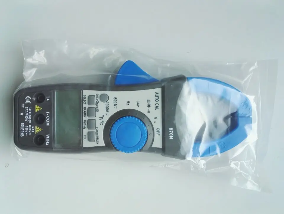 Holdpeak Hp870N Auto Range Dc Ac Digital Clamp Meter Multimetro Penza True Rms Frequenza Capacità Misuratore Di Resistenza Retroilluminazione