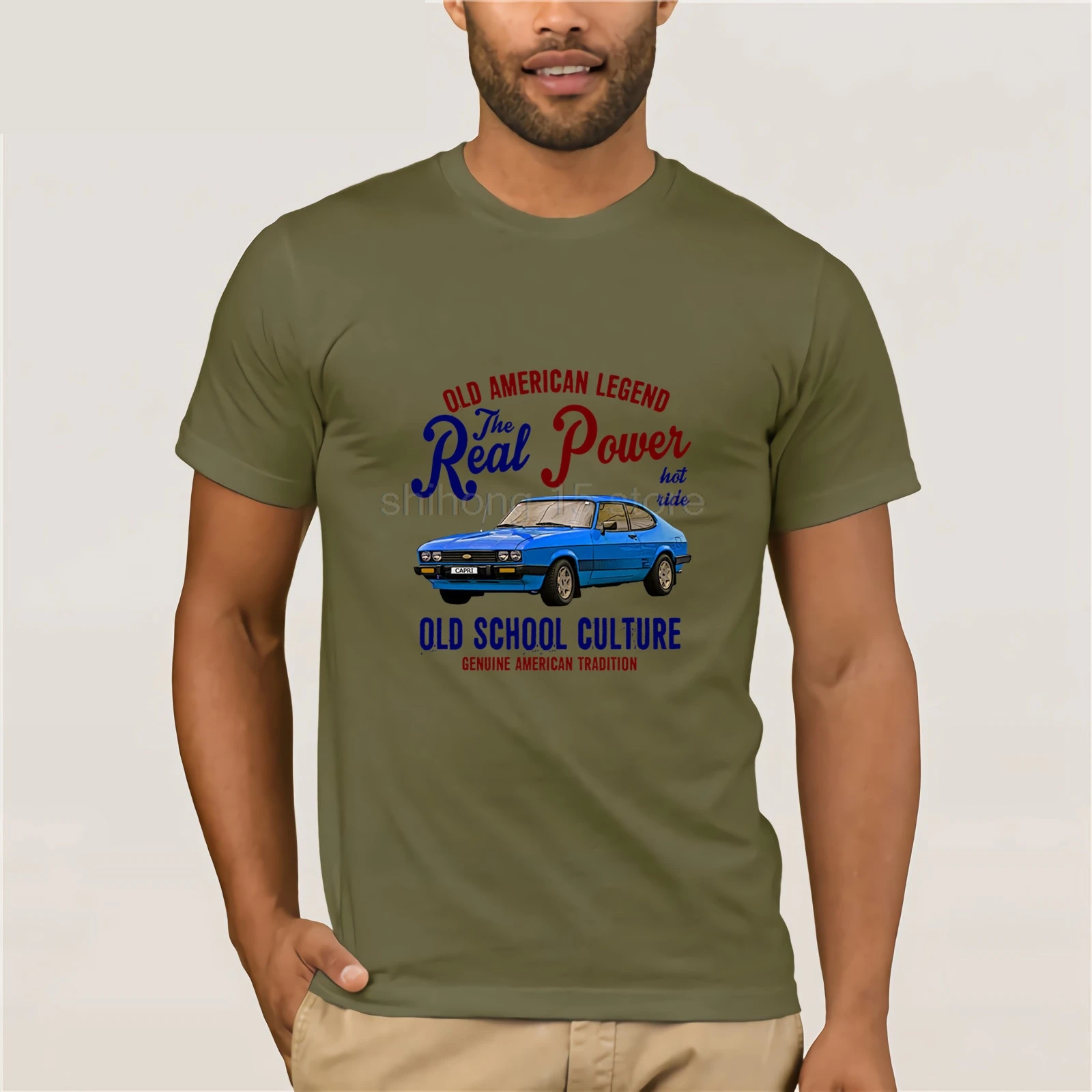 Мужская футболка винтажная американская машина Ford Capri s новинка мужская одежда