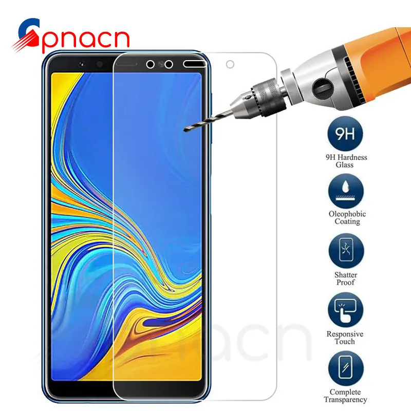 

Tempered Glass on the For Samsung Galaxy A3 A5 A7 2015 2016 2017 Screen Protector For Samsung A6 A8 Plus A9 2018 Protective Film