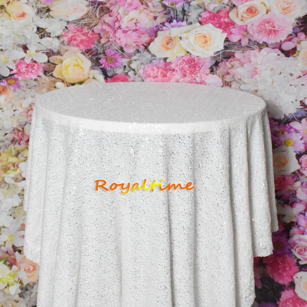 White sequin fabric 005