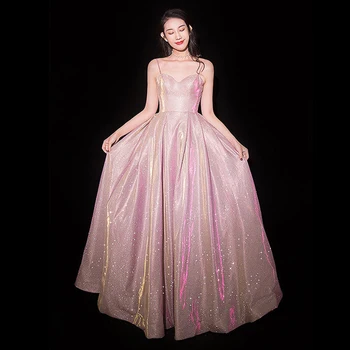 

2019 Summer Dress Women Elegant Strapless Sequin Long Party Dress Lady Formal Sexy Backless Ball Gown Maxi Birthday Dress A273