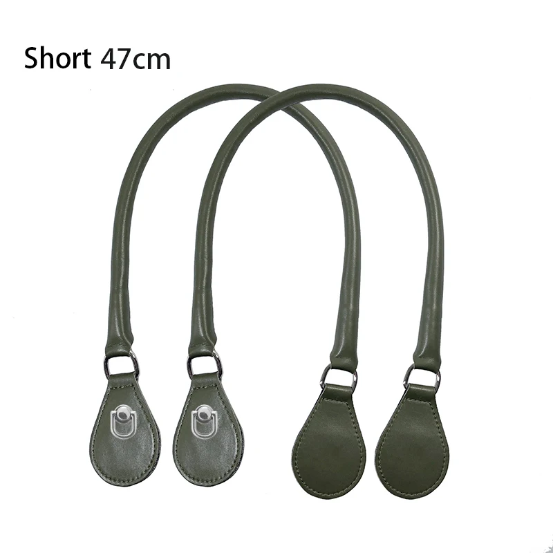 2021 New Leather Round Belt Handle with D Buckle Drops for City Chic Obag Basket Bucket Classic Mini Women Handbag O Bag 