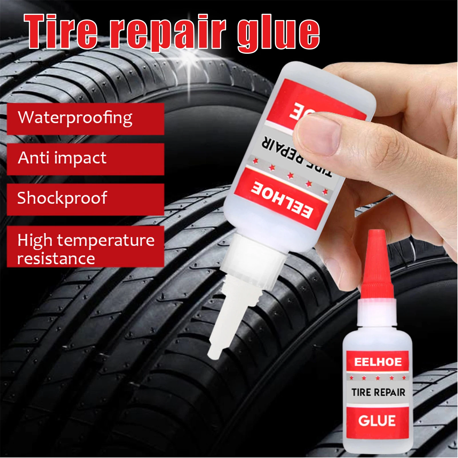 30/50ML Tire Glue Industrial Strength Heavy Duty Adhesive Clear Shoes