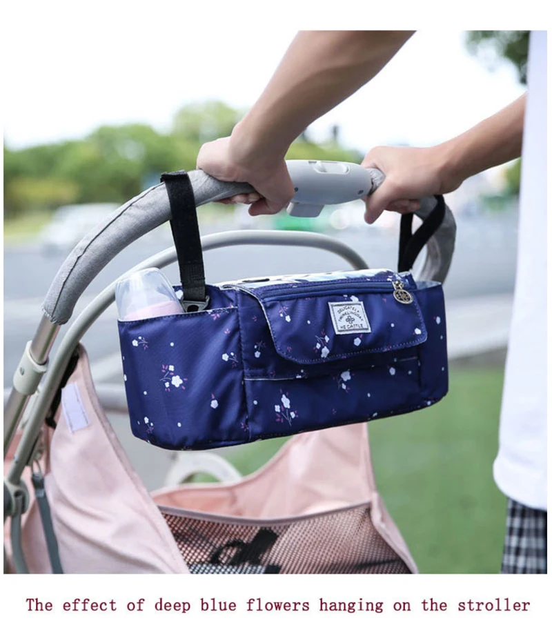 Детская коляска Органайзер сумка с подстаканником мультяшная коляска сумка для бутылки при смене подгузников Сумка yoya аксессуары для коляски