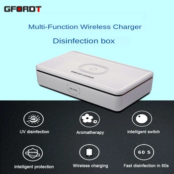 

Gfordt UV Sterilization Box With 15W Wireless Fast Charging Smart Home Intelligent Sterilization For Smart watch,Phone,Cosmetic