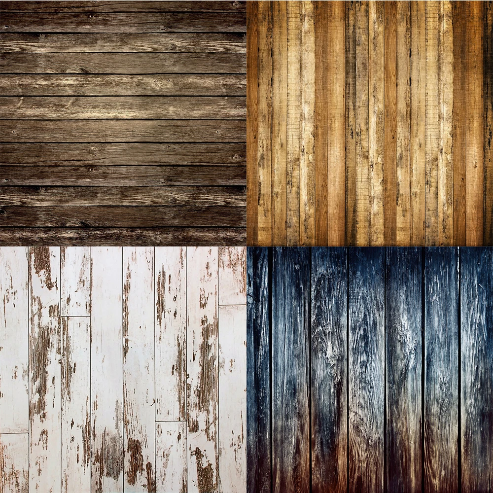 

Wooden Board Plank Texture Photography Background Cloth 0.5X0.5m/0.6X0.6m/1.25X1.25m Photo Studio Backdrop Home Party Decoration