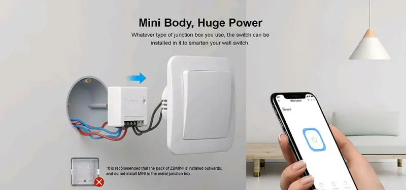 Sonoff zigbee mini zbmini diy smart switch