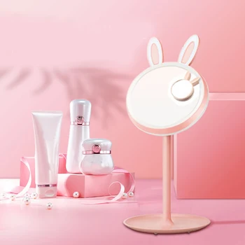

Makeup Vanity Lights Mirror Lamp LED Makeup Mirror Dimmer Touch Beauty Table Lamp Rabbit Rechargeable Vanity Mirror Desk Lamp