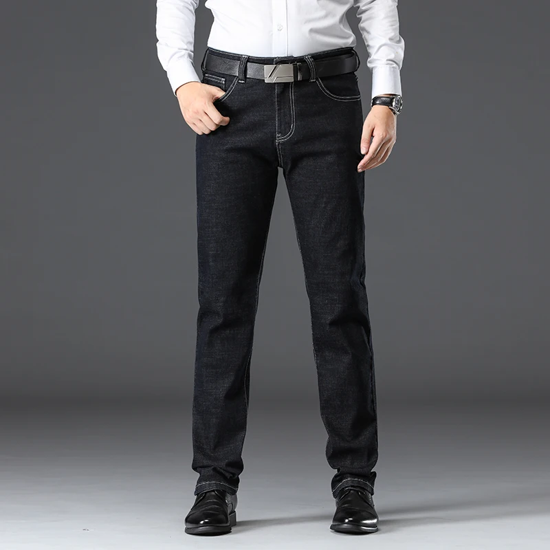 2020Autumn Winter New Fashion Business Casual Elastic Slim Pants Brand Trousers Plus Size 40 42 44 46