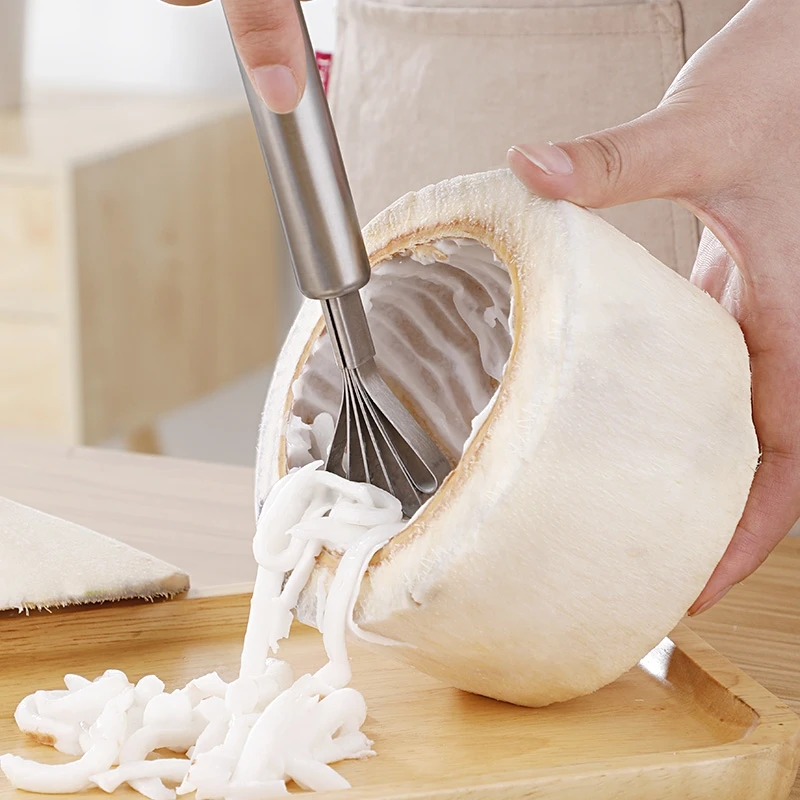 1pcs Kitchen Accessories Stainless Steel Coconut Shaving Cutter Digging