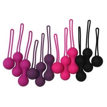Safe Silicone Smart Ball Kegel Ball Vaginal Tighten Exercise Machine Vibrator Vaginal Geisha Ball Sex Toy for Women Adult game 1