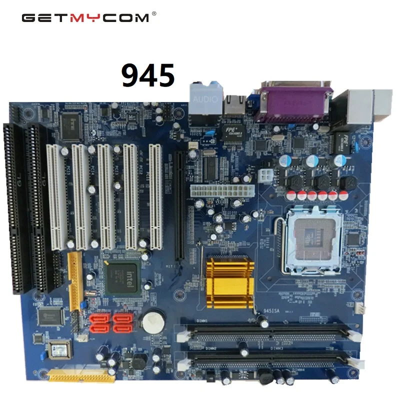 Материнская плата Getmycom945 minboard 2 isa с сетевыми картами 5 pci 775 pin Промышленная