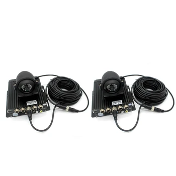 

4 Pin Car Vehicle Backup Camera Extension/Extender Cable, Waterproof, 2 Pack (5M/ 16 Feet + 10M/ 32 Feet), Black