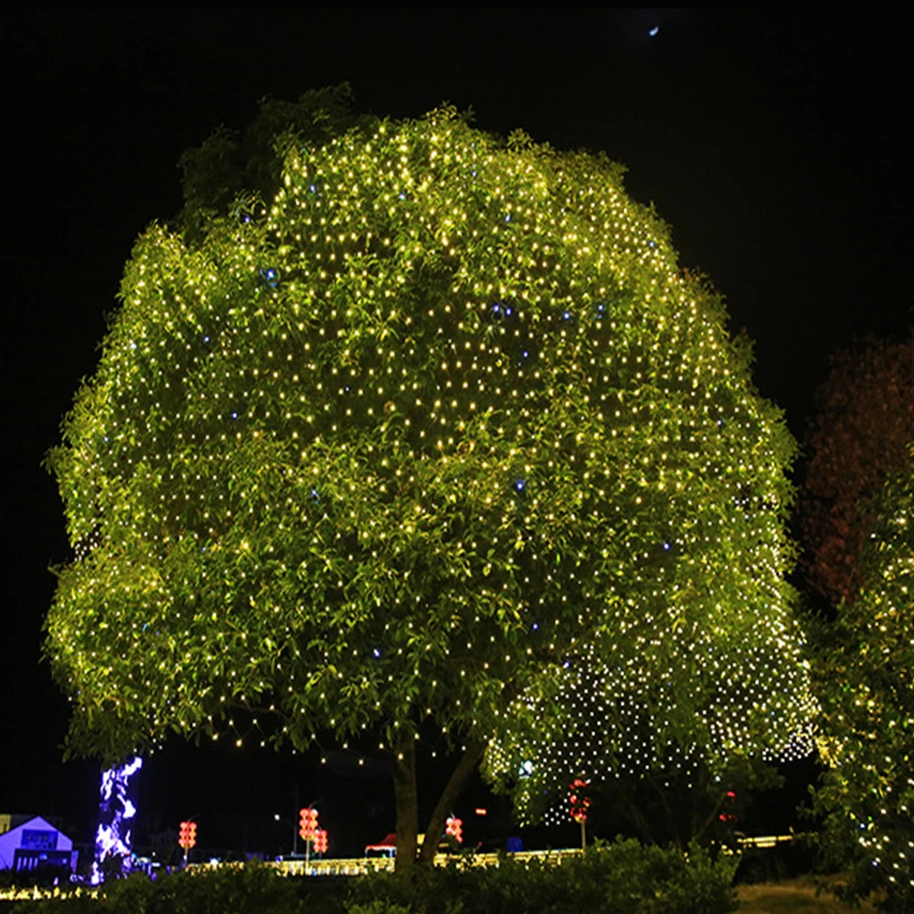 3x2M Christmas Garlands LED String Valentine Net Lights Fairy Party Garden Wedding Outdoor Decoration Curtain Lights String 8