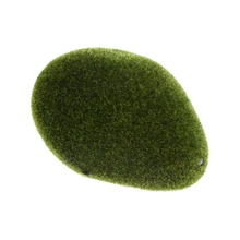 Зеленые искусственные камни покрытые мхом трава растение в горшках домашний сад украшение пейзаж E65B