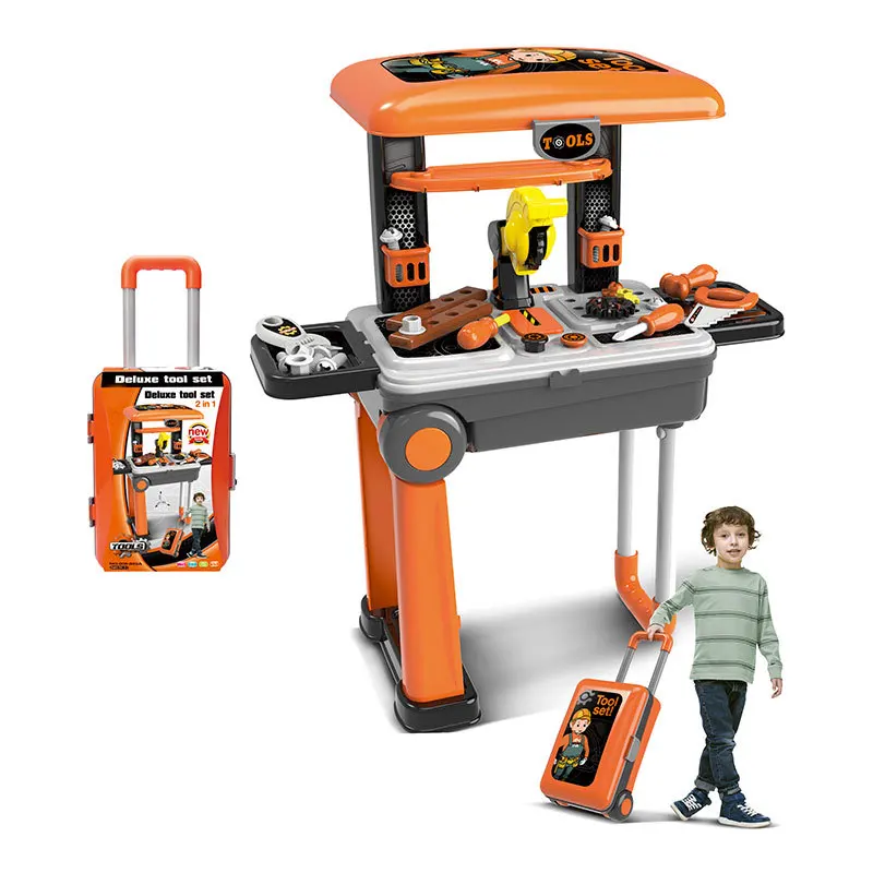 

Children Play House Toys Boy Model Screw Driver Disassembly Maintenance Kit Set Draw-bar Luggage