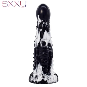 SXXY Beaded Anal Toys with Suction Cup for Women Vagina Masturbate Deep Texture Butt Plug Fantasy Dildo Anus Massage Sex Shop 3