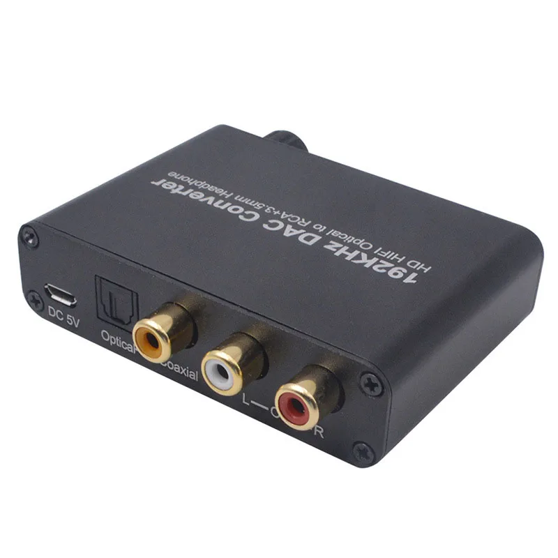 192 кГц DAC 5.1CH Hifi цифро аналоговый преобразователь оптический Toslink коаксиальный к RCA