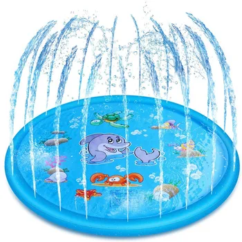 

Water Games Mat Inflatable Lawn Spray Water Cushion Beach Pad Sprinkler for Outdoor YA88