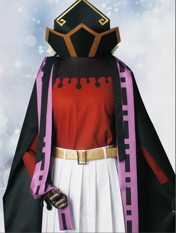 Demon Slayer:Kimetsu No Yaiba Douma Kimono Uniforms Cosplay Costume Halloween Costume Dress - Цвет: Solid color pants
