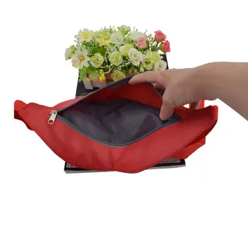 

Portable Waterproof Phone Bag Lip Shape Casual Belt Waist Bag Pouch Zipper Fanny Sports Running Pack
