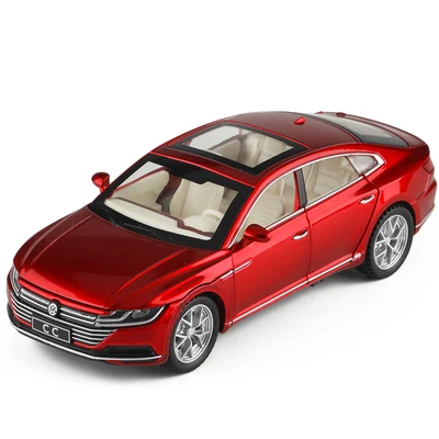 1:32 VW CC модель автомобиля из сплава звук и свет оттяните назад Функция дверь можно открыть детские игрушки дать вашему ребенку лучший подарок - Цвет: Красный