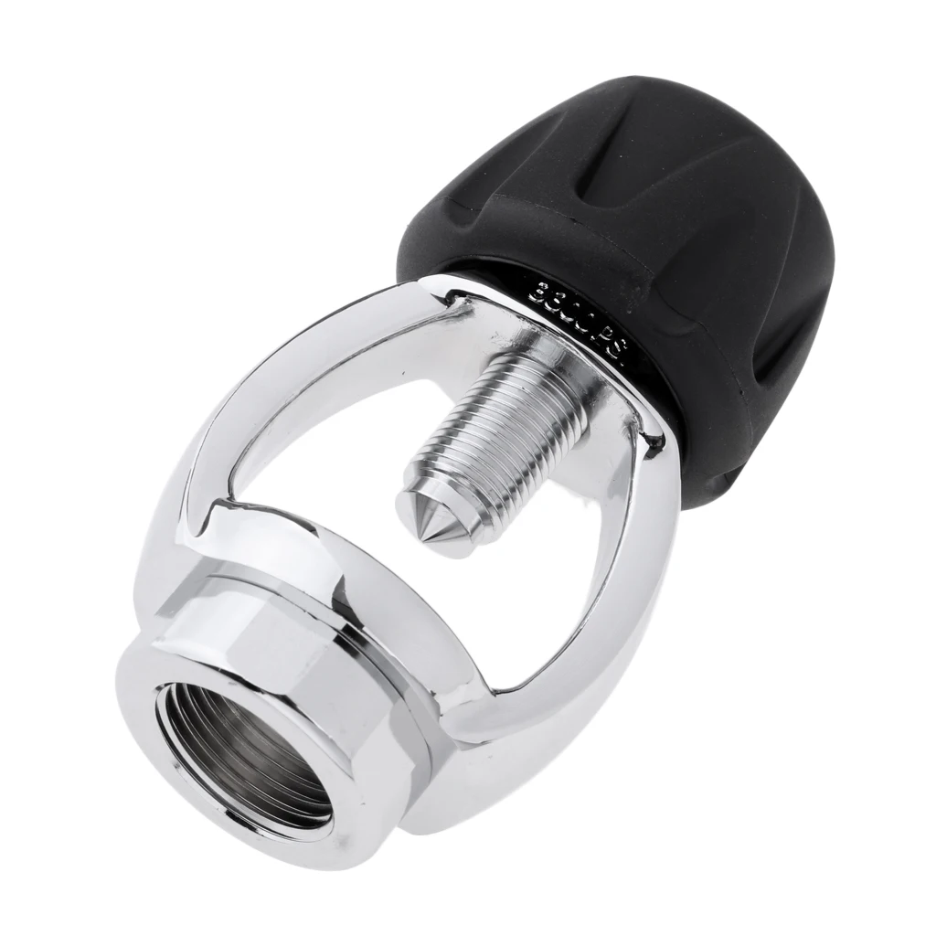 Copper Chrome Scuba Diving DIN to Yoke 1st Stage Regulator Convertor Adaptor