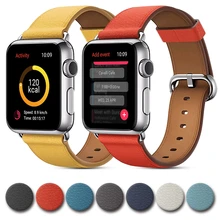 Роскошный дизайн классический ремешок с пряжкой для apple watch серии 5 4 3 2 ремешок для iwatch 38 мм 42 мм браслет умные аксессуары наручные 44 м