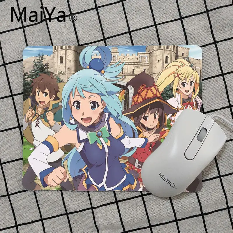 Maiya высокое качество Konosuba Megumin аниме уникальная настольная панель коврик для игровой мыши Лидер продаж подставка под руку мышь