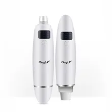 

CkeyiN 2 in 1 Vacuum Blackhead Remover Ultrasonic Skin Scrubber Facial Pore Deep Cleansing Scraper Acne Extractor Face Cleaner