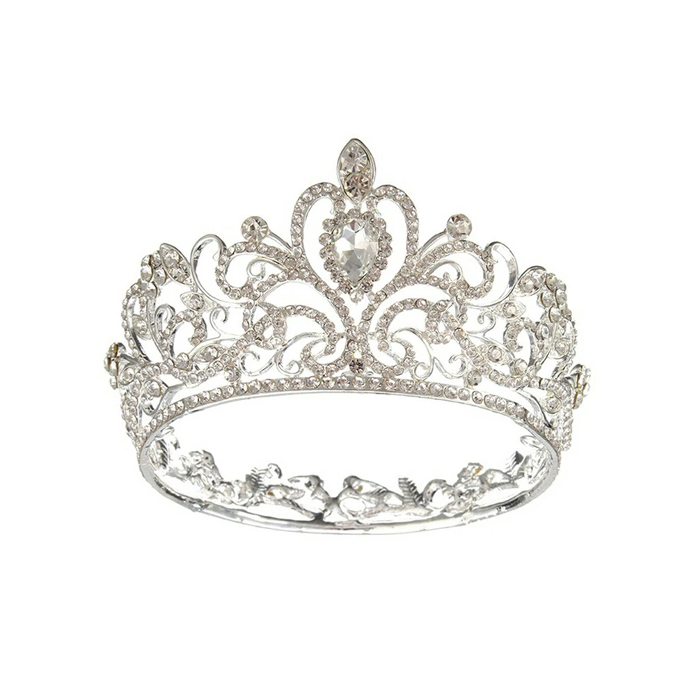 Мода Принцесса Королева Корона Свадьба невесты тиара аксессуары для волос темперамент сладкий романтический роскошные изысканные ювелирные изделия повязка на голову