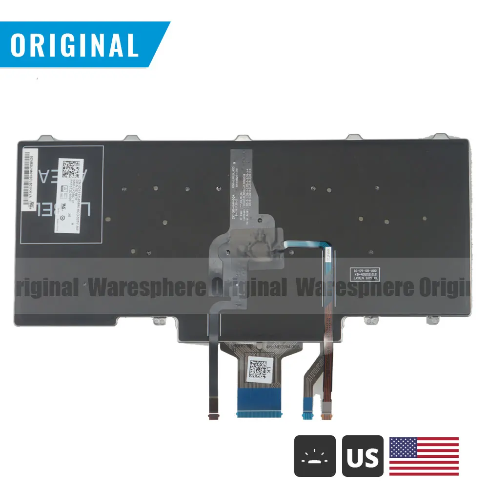 Backlit Keyboard for Dell Latitude 7450 7480 5488 7490 5480 5490 E7480 E7490 Black US