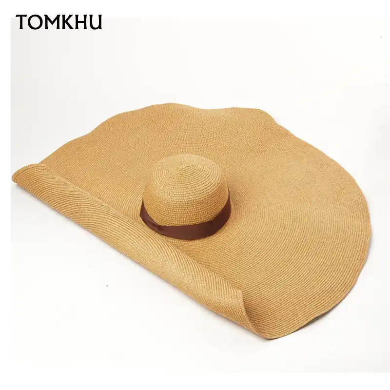 large straw beach hat