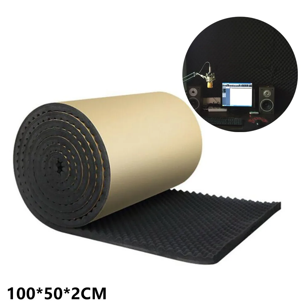 Acoustic Foam Insulation Wall Car Studio Sound Proof Dampening Pad 100