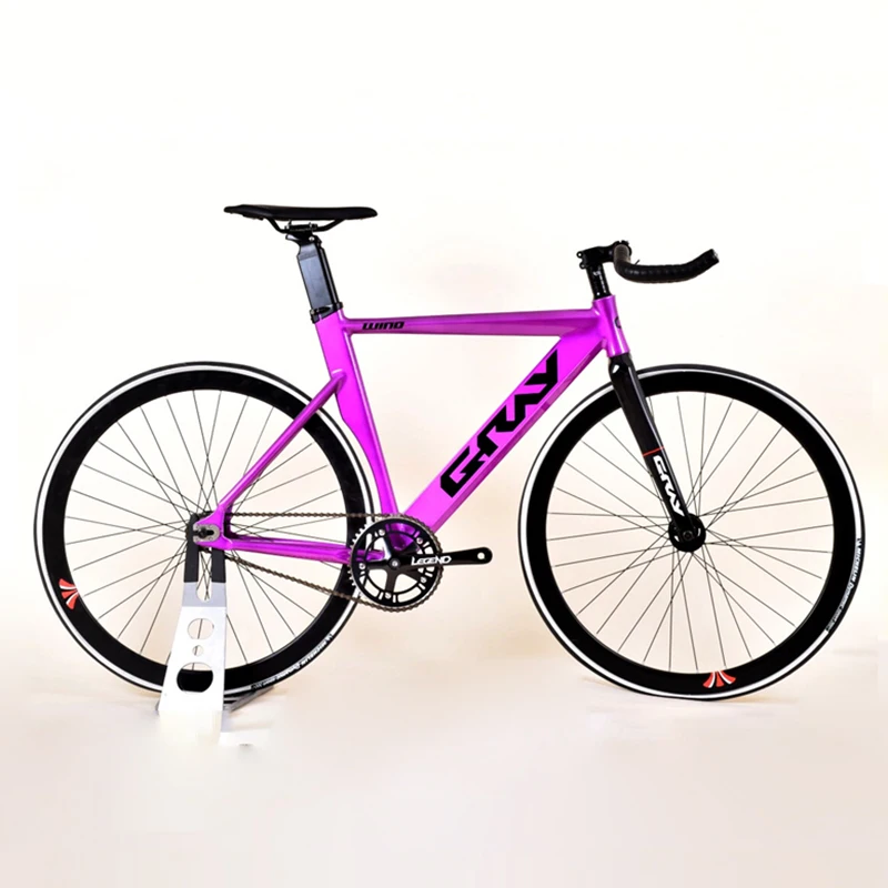 Fixie Bike 48cm 52cm frame single speed bike Welding frame white color Aluminum alloy Customize Track Bicycle 700C wheel