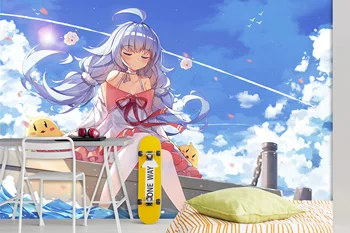 

[Self-Adhesive] 3D Murals For Azur Lane Wiki 871 Japan Anime Wall Paper mural Wall Print Decal Wall Murals Belly