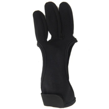 

Archery Gloves Recurve Outdoor Guard Bow Adjustable 3 Fingers Shooting Safety Wear Resistant Hand Protective Artificial Cowhide