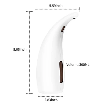 

Hot 300ML Automatic Liquid Soap Dispenser Smart Sensor Soap dispensador Touchless ABS Foam soap Dispenser for Kitchen Bathroom