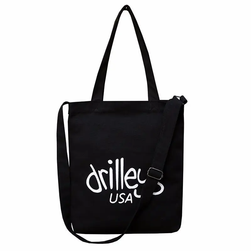 Новая стильная модная повседневная универсальная Холщовая Сумка Женская логотип настраиваемая переносная Холщовая Сумка многофункциональная Студенческая спинка