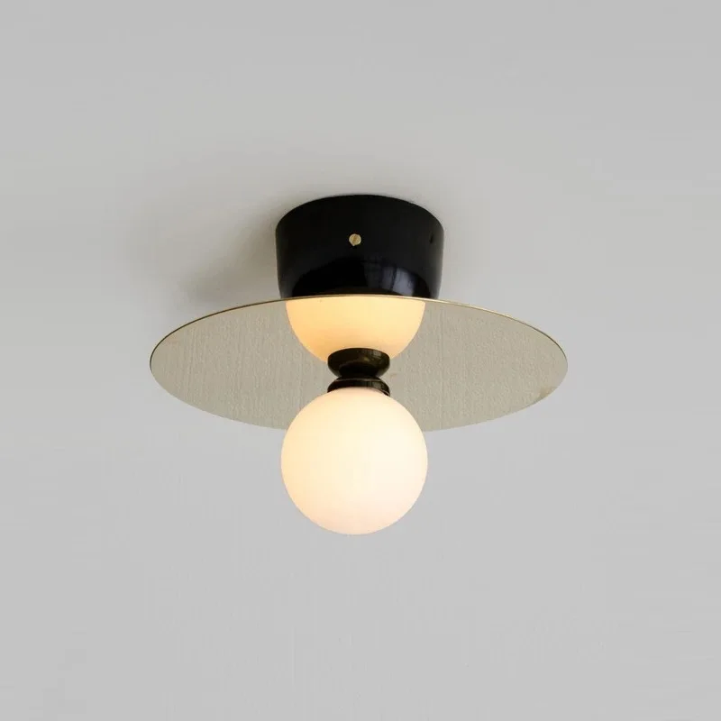 

Nordic LOFT bronze ceiling light industrial wind UFO bedroom aisle balcony study ceiling light