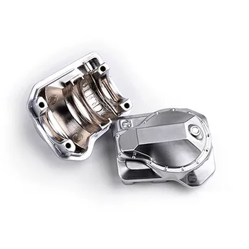 

​Axle Housing Diff Cover 2PCS Front / Rear Metal for 1/10 RC Crawler Traxxas TRX4