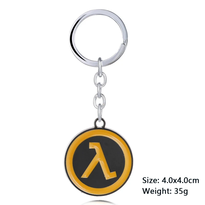 Game Half-Life Alyx keychain Round Logo Pendant Keyrings Car Key Chains Chaveiro Jewelry for Men Gift | Украшения и аксессуары