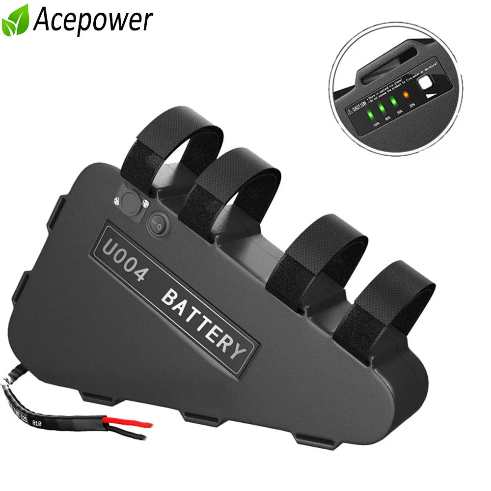 48 V Треугольники фара для электровелосипеда в Батарея 20Ah 960Wh 13S8P Аккумуляторы