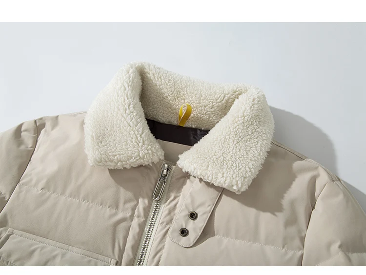 Parka Men Coats Winter Jacket Men Thicken Warm Berber Fleece Collar Outwear Coat Men Clothing Casual Pocket Men Coat