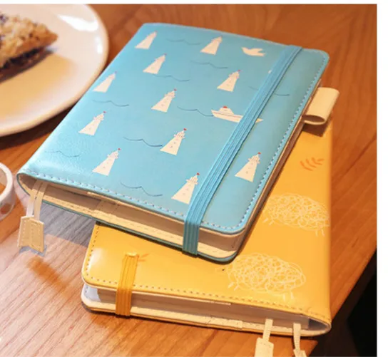

Kawaii Blue Light House Theme Journal Cover For Standard A6 Fitted Paper Book