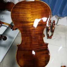 Скрипка среднего уровня ручной работы 4/4 3/4 из цельного дерева коричневая Скрипка для начинающих Акустические музыкальные инструменты бразильский бант с фабрики