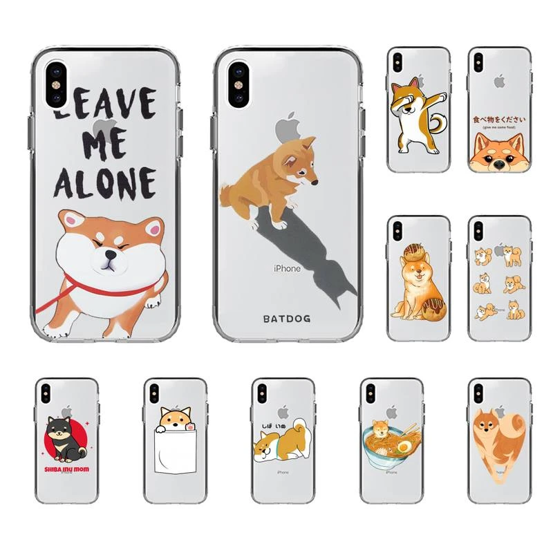 iphone 13 pro case clear Japan Ins Shiba Inu Akita Dog Cute Cartoon Phone Case for iphone 13 11 12 pro XS MAX 8 7 6 6S Plus X 5S SE 2020 XR case best case for iphone 13 pro 