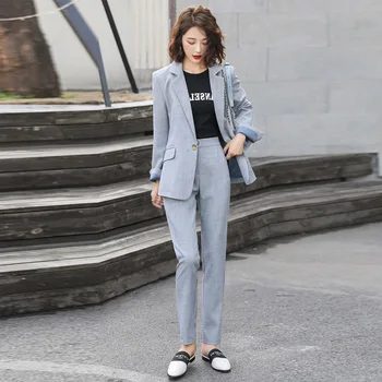 

Pant Suits for Women Autumn New Style Suit Woman The Korean Version Fashionable and Casual Commuter Business Suit Two-piece
