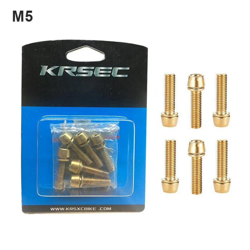 KRSCT MTB руля винты 6 шт./в упаковке M5/M6* 18 мм болты гайка подшипник