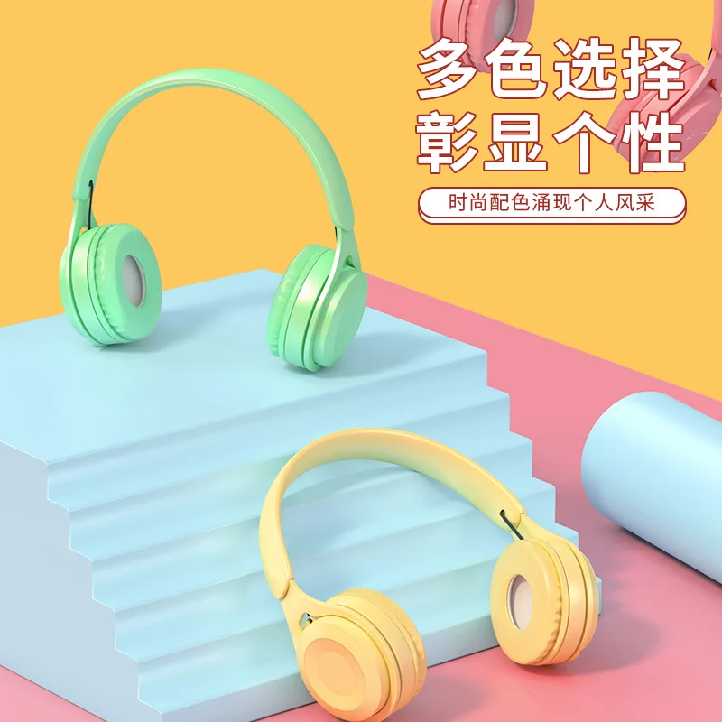 Bluetooth Wireless Headphones Kids Headphones Noise Cancelling Stereo Over Ear Earphones With Microphone For Laptop Phone